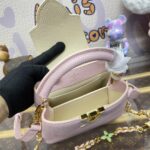 Replica Louis Vuitton Capucines Rosa Beige - replica di borse firmate di alta qualità
