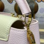 Replica Louis Vuitton Capucines Rosa Beige - borsa replica premium 1:1