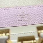 Replica Louis Vuitton Capucines Rosa Beige - replica di borse firmate di alta qualità