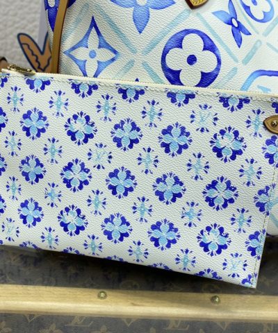 Fake Louis Vuitton Neverfull MM Bue - high-end replica designer purse