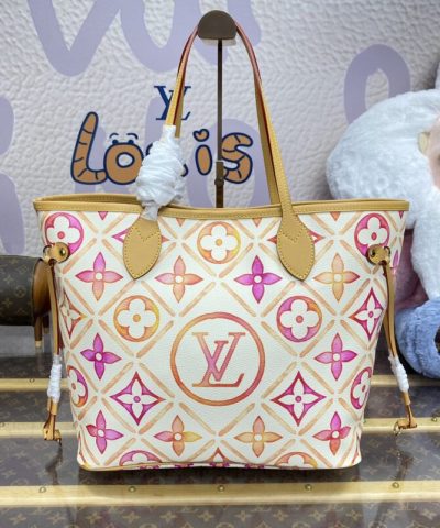 Fake Louis Vuitton Neverfull MM Orange - best quality fake designer bag