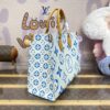 Fake LV Onthego Blue - high-quality designer bag dupe