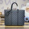 Replica Louis Vuitton Sac Plat Black Large - top-grade luxury bag dupe