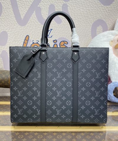 Replica Louis Vuitton Sac Plat Black Large - top-grade luxury bag dupe