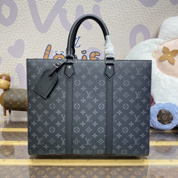 Replica Louis Vuitton Sac Plat Black Large - top-grade luxury bag dupe