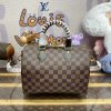 Replica Louis Vuitton Speedy 18 Brown Grid - 1:1 premium replica handbag