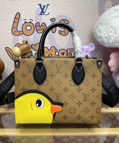 Fake LV Onthego PM Duck - affordable luxury replica bag