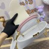 Replica Loius Vuitton Capucines White Pink - premium superclone handbag