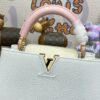 Replica Loius Vuitton Capucines White Pink - ultra-realistic fake purse