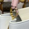 Replica Loius Vuitton Capucines White Pink - top-grade luxury bag dupe