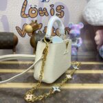Replica Loius Vuitton Capucines Beige Blue