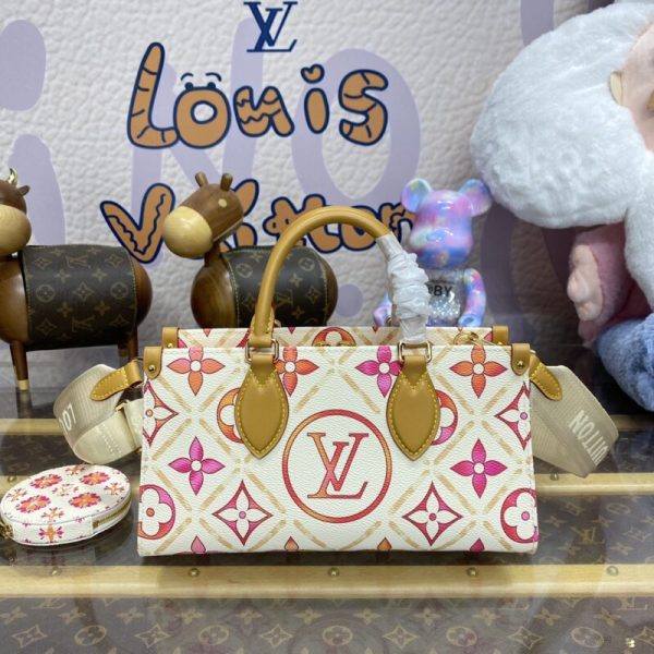 Replica LV Onthego East West Orange - high-quality designer bag dupe
