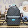 Replica Louis Vuitton Discovery Backpack Grey - elite factory replica handbag