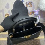 Replica Loius Vuitton Capucines Full Black - 1:1 premium replica handbag