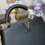 Replica Loius Vuitton Capucines Full Black - affordable luxury replica bag