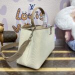Replica Loius Vuitton Capucines Beige Silk - premium superclone handbag