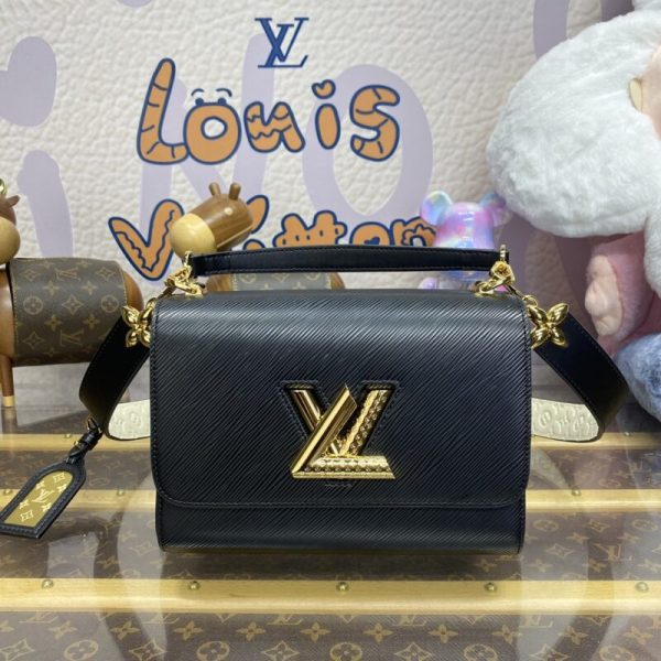 Replica Louis Vuitton Twist Black With Strap - 1:1 premium replica handbag