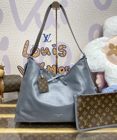 Replica Louis Vuitton Carry All MM Silver - top-grade luxury bag dupe