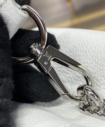 Fake Loius Vuitton Capucines East West White - premium superclone handbag