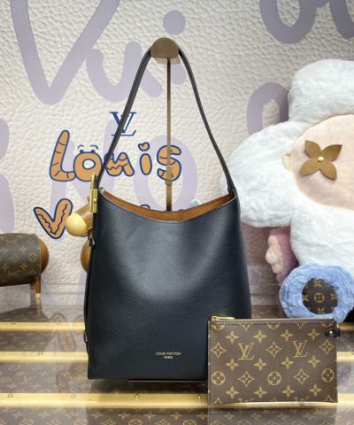 Fake Louis Vuitton Low Key Hobo Black - premium superclone handbag