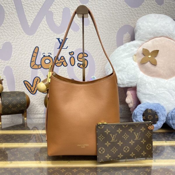 Replica Louis Vuitton Low Key Hobo Brown - top-grade luxury bag dupe