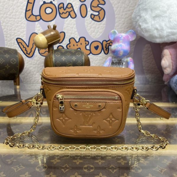 Replica Louis Vuitton Bumbag Mini Full Brown - 1:1 premium replica handbag