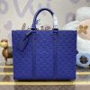 Fake Louis Vuitton Sac Plat 24H Blue - elite factory replica handbag