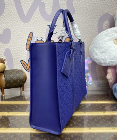 Fake Louis Vuitton Sac Plat 24H Blue - 1:1 premium replica handbag