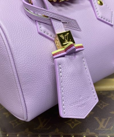 Fake Louis Vuitton Speedy 18 Purple - designer handbag clone