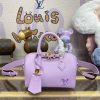 Fake Louis Vuitton Speedy 18 Purple - premium superclone handbag