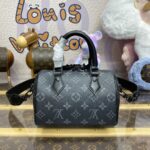 Replica Louis Vuitton Speedy 18 Black - 1:1 premium replica handbag