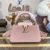 Replica Loius Vuitton Capucines East West Pink - elite factory replica handbag