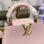 Replica Loius Vuitton Capucines East West Pink - designer handbag clone