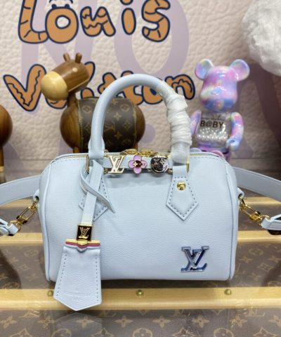 Fake Louis Vuitton Speedy 18 Sky Blue - 1:1 premium replica handbag