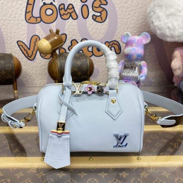 Replica Louis Vuitton Speedy 18 Sky Blue - 1:1 premium replica handbag
