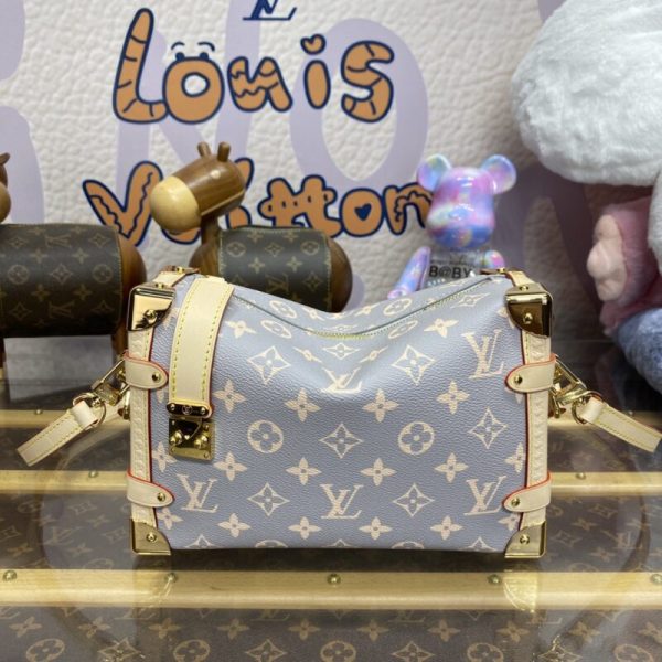 Replica Louis Vuitton Side Trunk Canvas Beige - affordable luxury replica bag