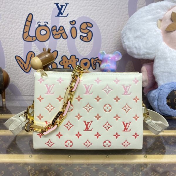 Replica Louis Vuitton Coussin Wit Oranje - hoogwaardige designertas dupe