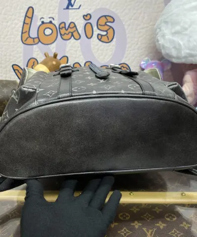 Fake Louis Vuitton Christopher Backpack Grey - top-grade luxury bag dupe