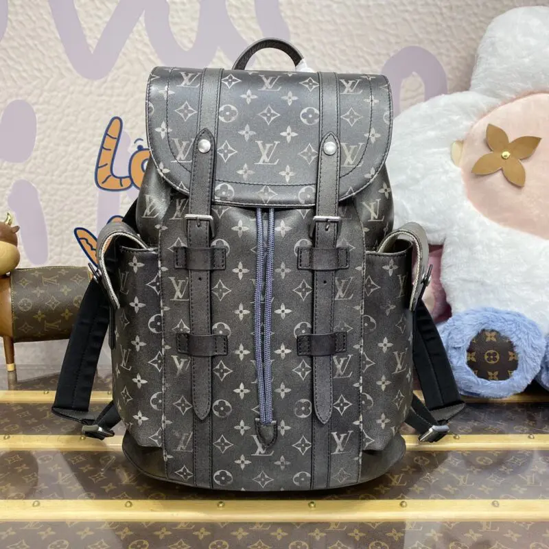 Fake Louis Vuitton Christopher Backpack Grey - 1:1 premium replica handbag