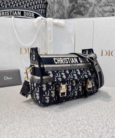 Fake Dior Camp Oblique Embroidery - 1:1 premium replica handbag