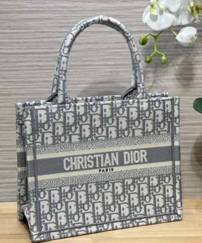 Fake Dior Tote Book Cd Grey - designer handbag clone