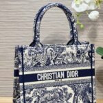 Replika Dior Tote Book Blue Tiger
