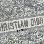 Replica Dior Tote Book Mini Grey Tiger
