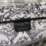 Replica Dior Tote Book Black&White Sun - 1:1 premium replica handbag