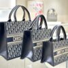 Fake Dior Tote Book Cd Canvas&Leather - high-quality designer bag dupe