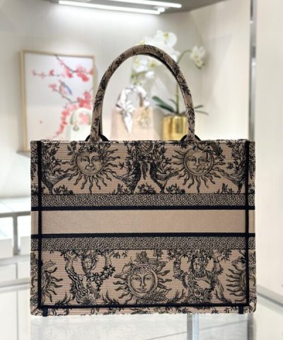Replica Dior Tote Book Sun God Brown - designer handbag clone