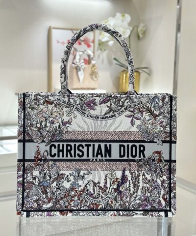 Fake Dior Tote Book Sun Flower Winter - designer handbag clone