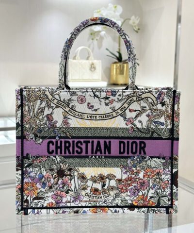 Fake Dior Tote Book Sunflower - elite factory replica handbag