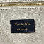 Replica Dior Tote Book White Tiger Leather