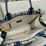 Replica Dior Tote Book White Tiger Leather